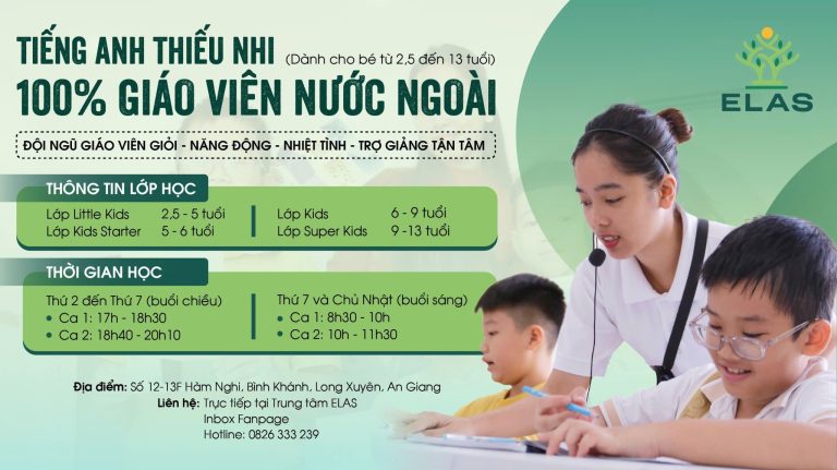 Cho bé học tiếng anh ở đâu Long Xuyên ở đâu uy tín